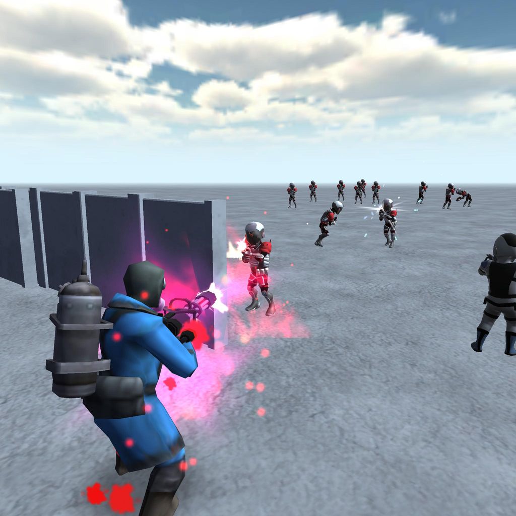 Unity Play | bleus vs rouge game
