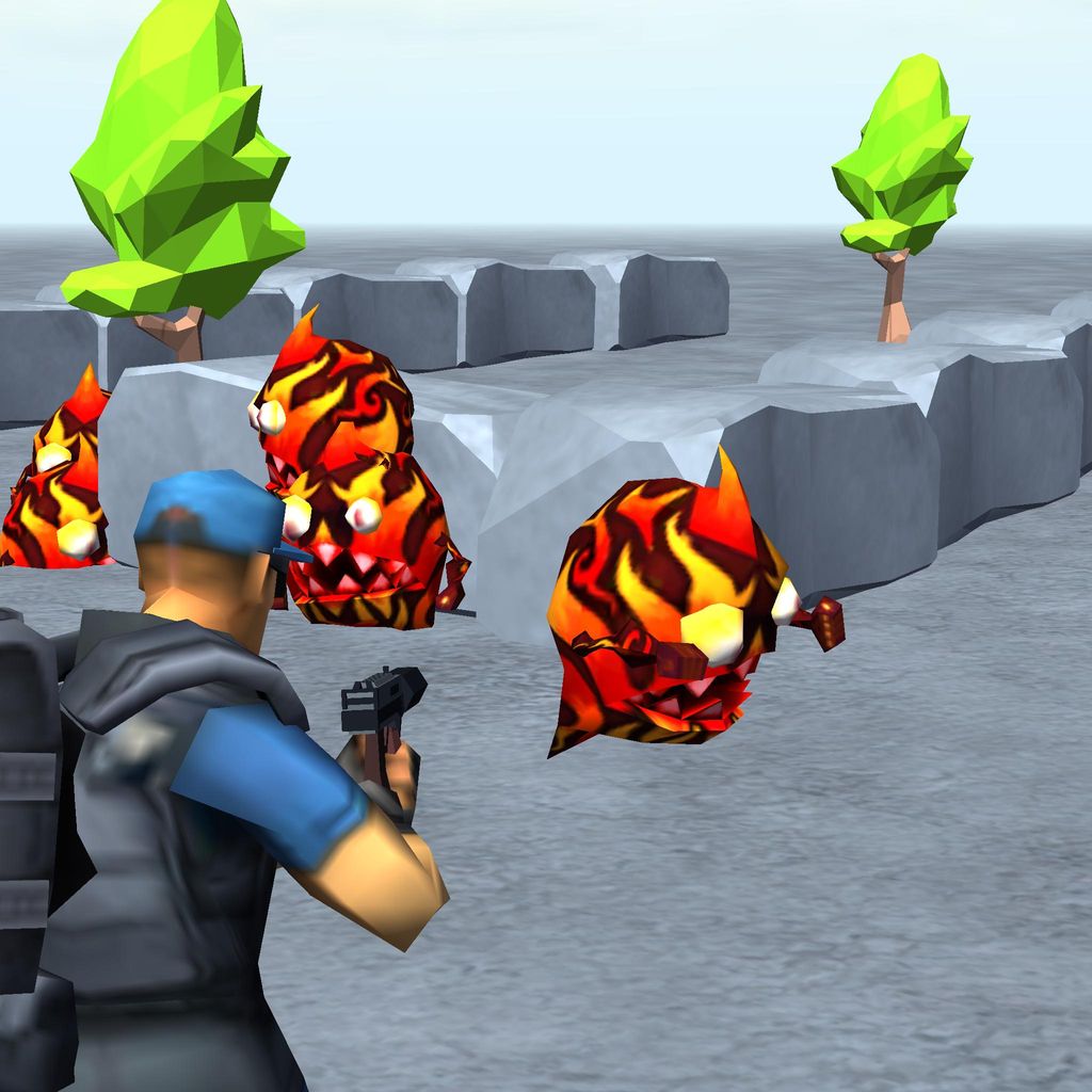 Unity Play | fire craft 3d pixel world (level 3) game