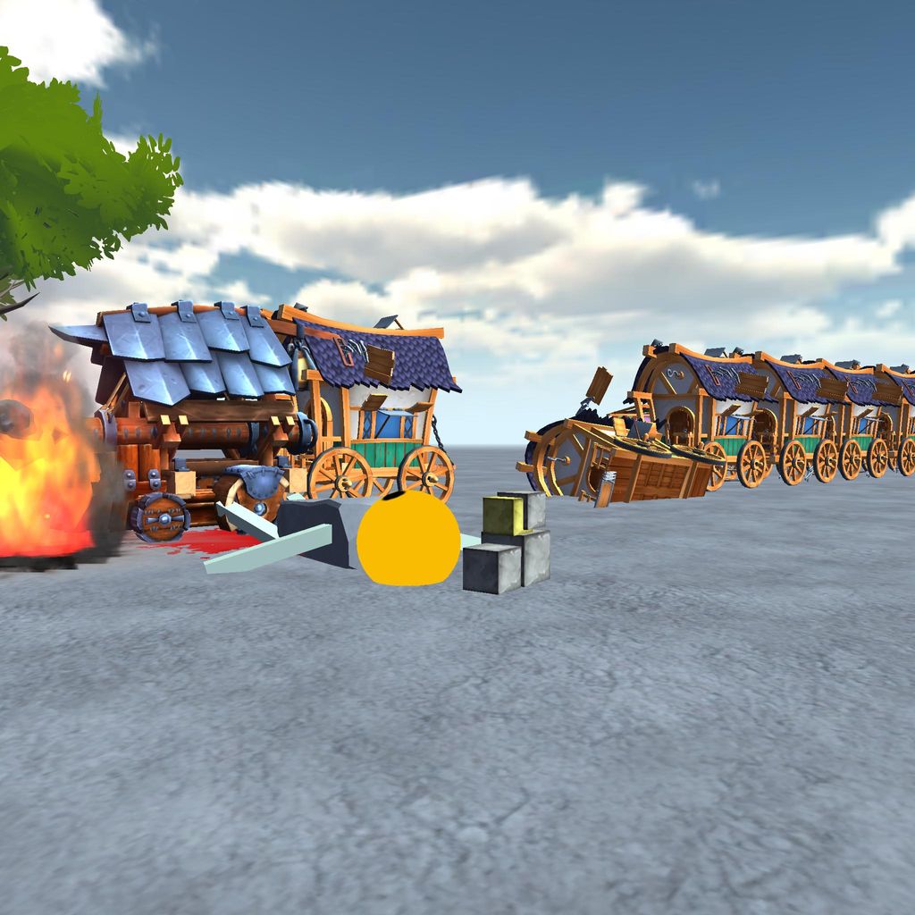 Unity Play | train crash game