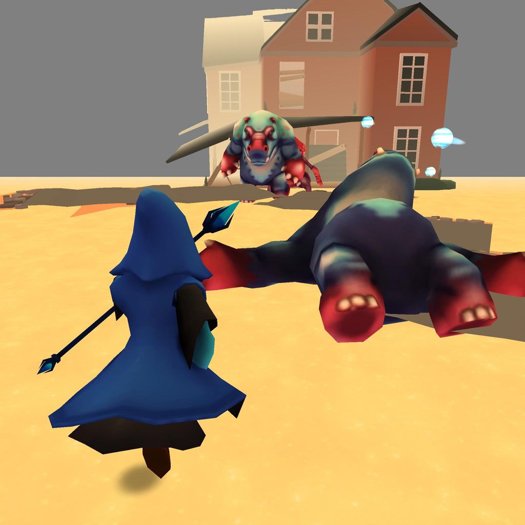 Unity Play | He defeats the monsters and wins his trophy in the game